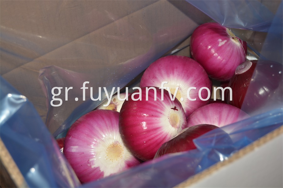 Red Peeled Onion